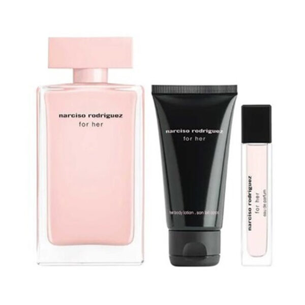NARCISO RODRIGUEZ FOR HER SET 3PCS EDP 100ML